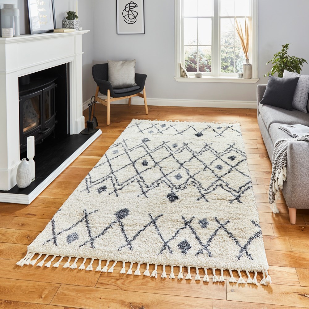 Aspen 1799 Boho Rugs in Ivory Grey